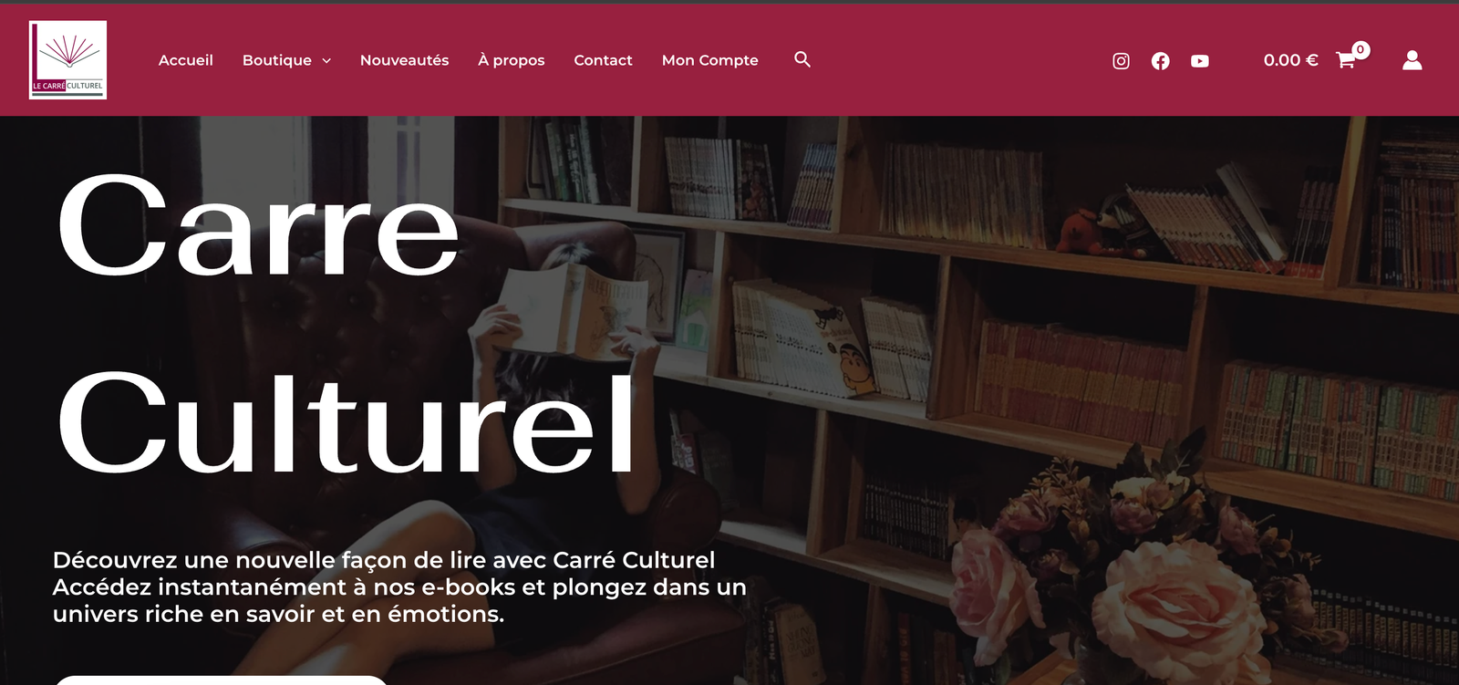 Lire la suite à propos de l’article Le Carré culturel innove et lance sa boutique de vente de livres e-books en ligne